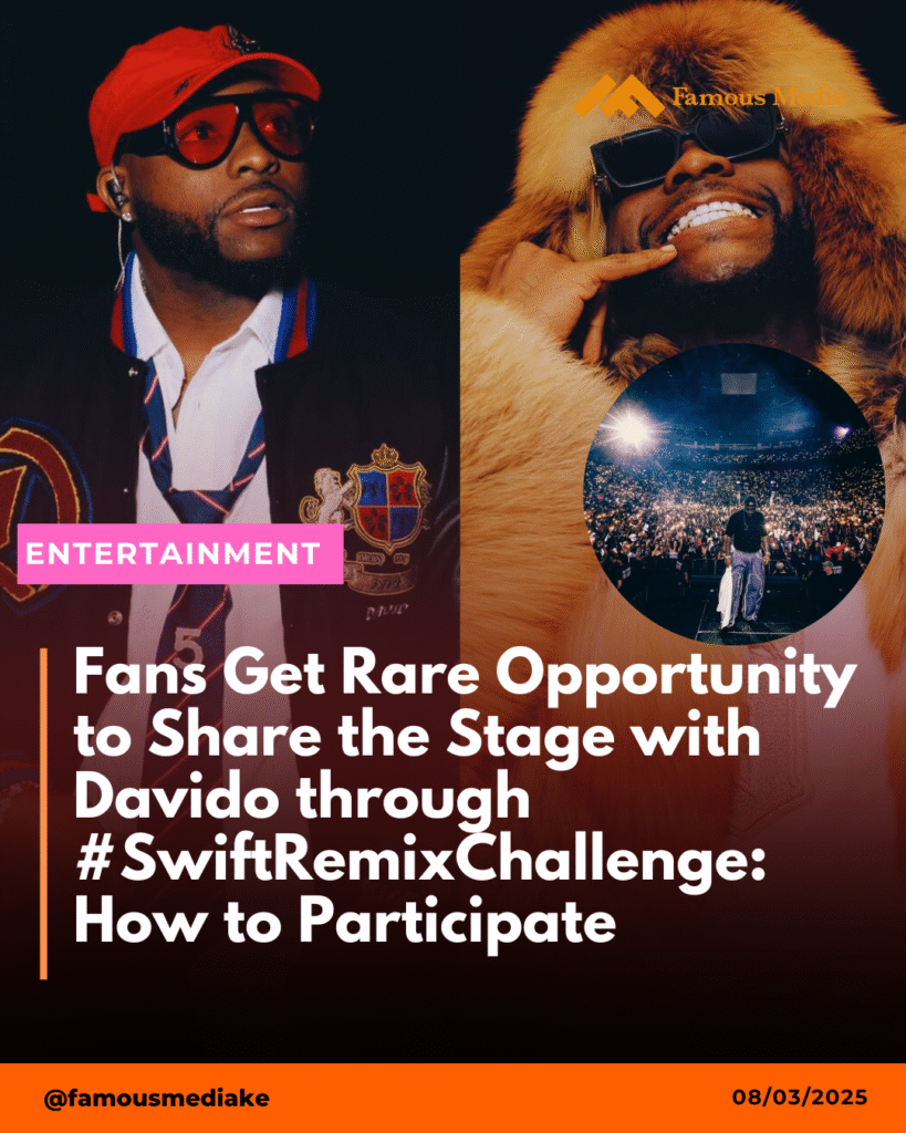 #SwiftRemixChallenge: Davido & Martell Invite Fans to Remix ‘Anything’ & Join Him On Stage