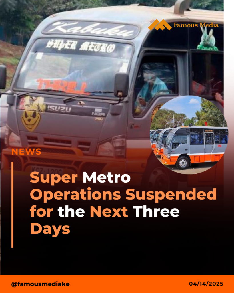 Super Metro Operations Suspended for the Next Three Days