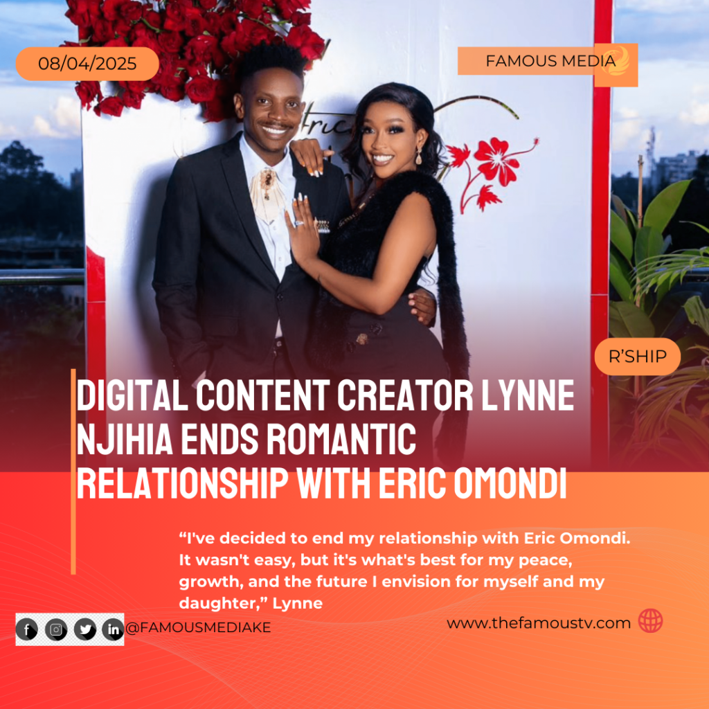 Content Creator Lynne Njihia Dumps Eric Omondi
