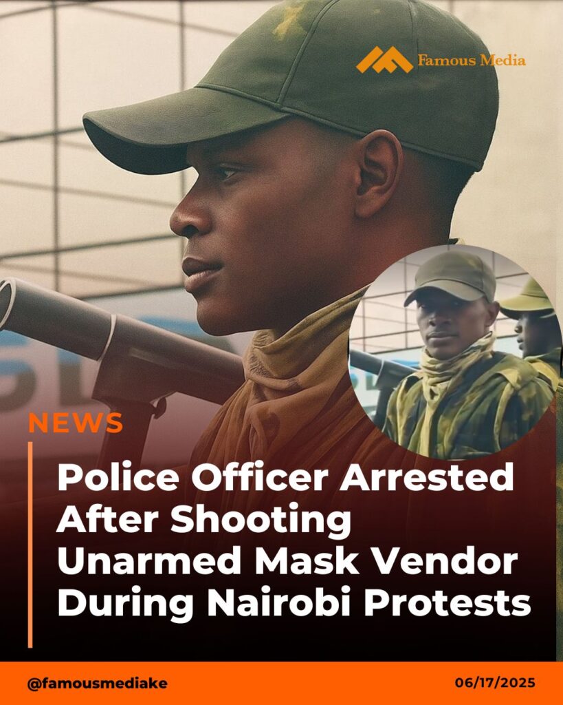 Police Officer Arrested After Shooting Unarmed Mask Vendor During Nairobi Protests
