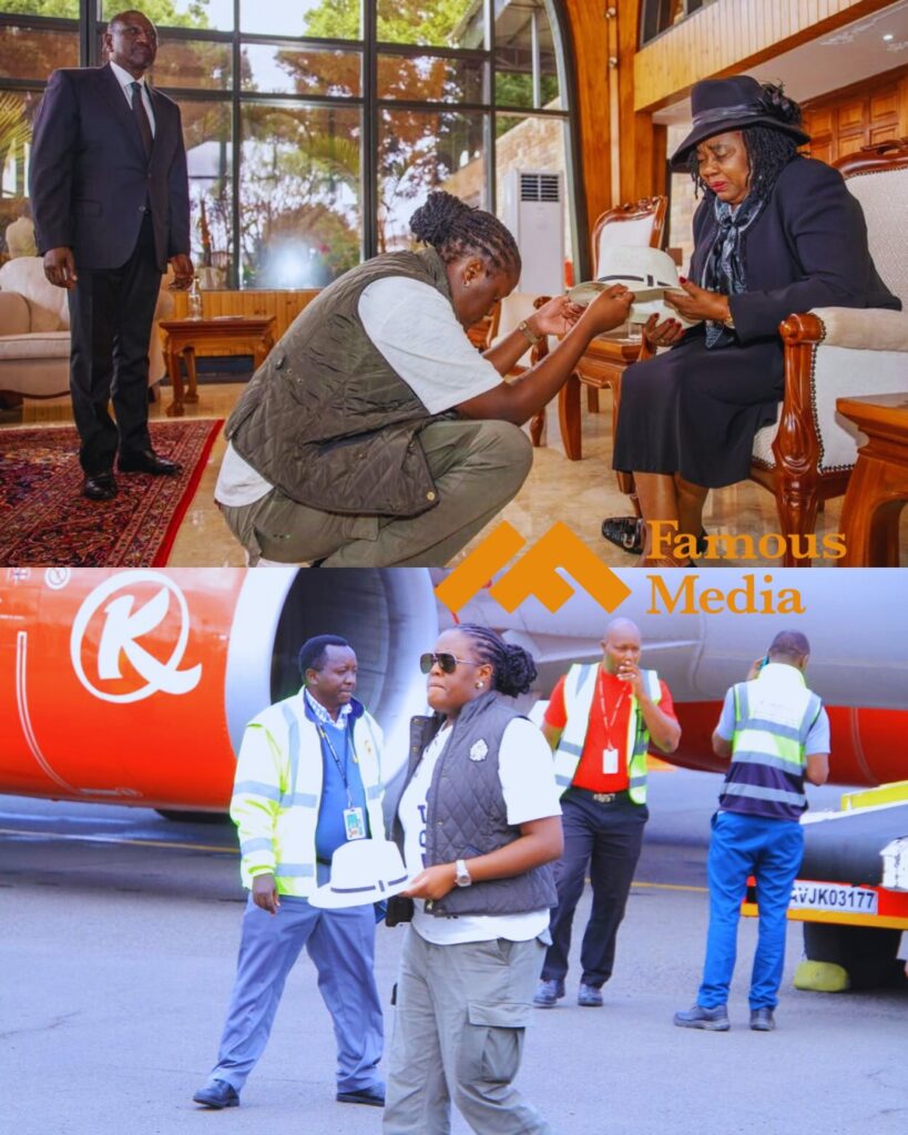 Emotional Moment as Winnie Odinga Hands Over Raila’s Iconic Hat to Mama Ida at JKIA