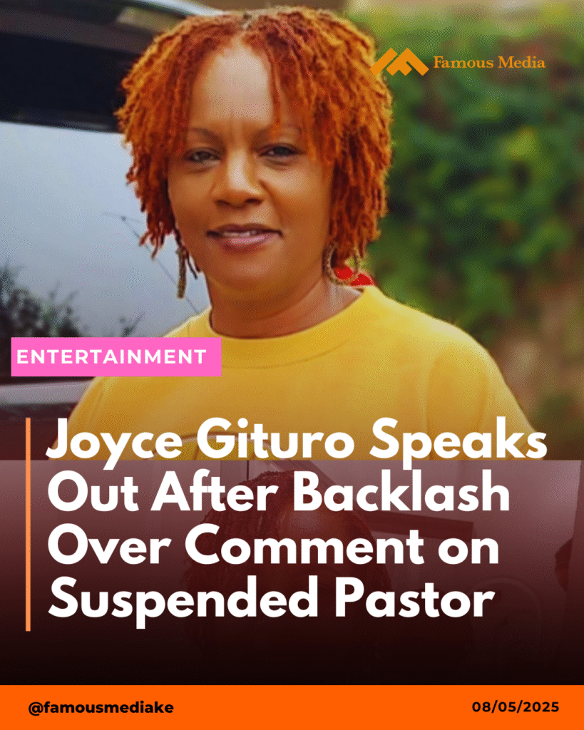 Joyce Gituro Clarifies Stance After Backlash Over Comment on Suspended Pastor