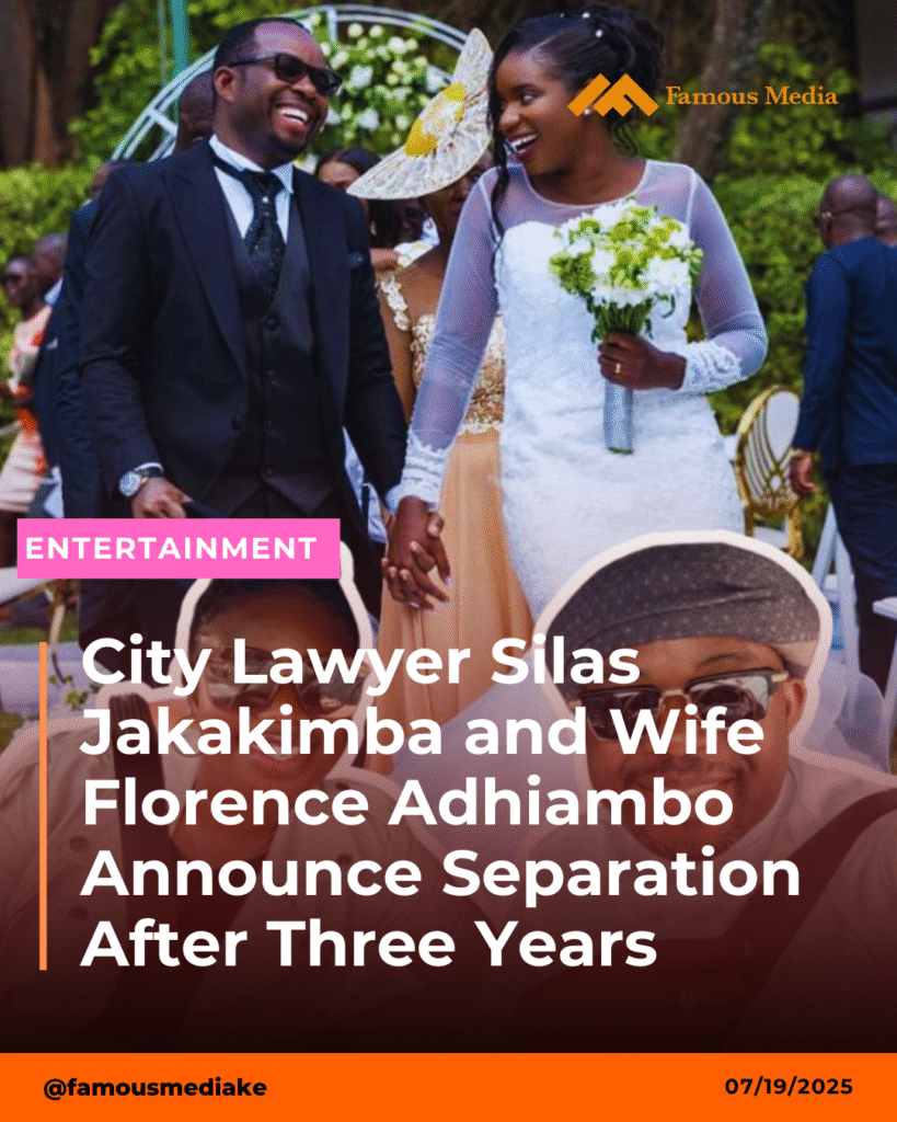City Lawyer Silas Jakakimba & Wife Florence Adhiambo Announce Separation After 3 Years