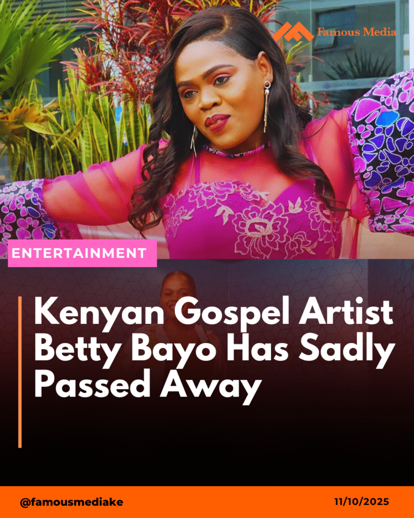 Kenyan Gospel Artist Betty Bayo Passes Away at Kenyatta National Hospital